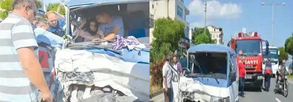 Fatsa’da Trafik Kazası 2 Yaralı