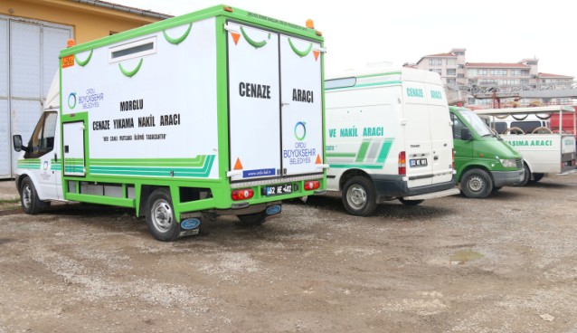 Ordu Büyükşehir Belediyesi 260 Cenazenin 13’ünü il dışına nakletti
