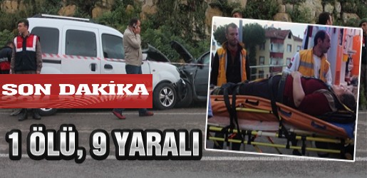 Ünye küçük sanayi sitesi çıkışında 2 otomobil çarpıştı 1 Ölü