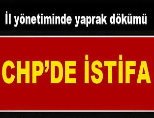 Cumhuriyet Halk Partisi Ordu İl Başkanı İstifa Ediyor