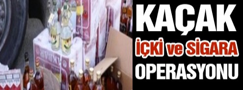 Ünye’de Kaçak Sigara ve İçki Operasyonu
