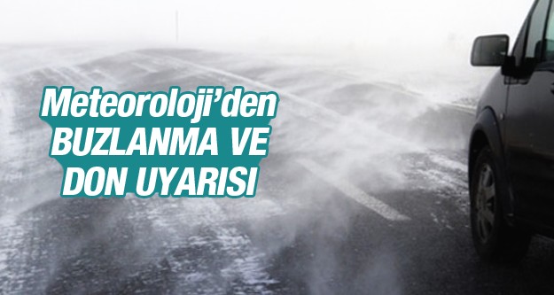 Ordu’ya Kuvvetli Buzlanma Ve Don Uyarısı