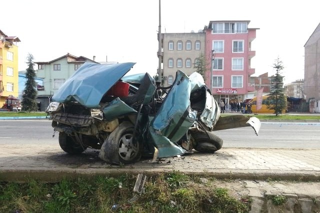 Ordu’nun Altınordu İlçesi’nde feci kaza