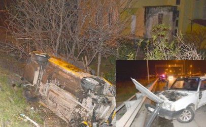 Fatsa’da kamyonet ile otomobil çarpıştı 8 yaralı