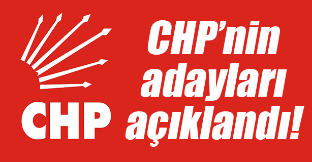 CHP’de Milletvekili Aday Listesi belli oldu