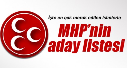 MHP’nin listesi belli oldu