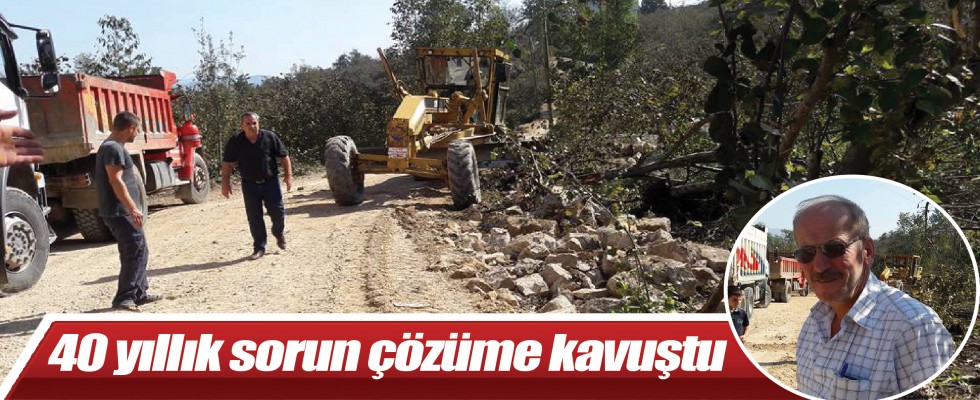 40 yıllık sorun çözüme kavuştu