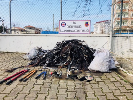 Ordu’da Kablo Hırsızlığı Olayı Aydınlatıldı