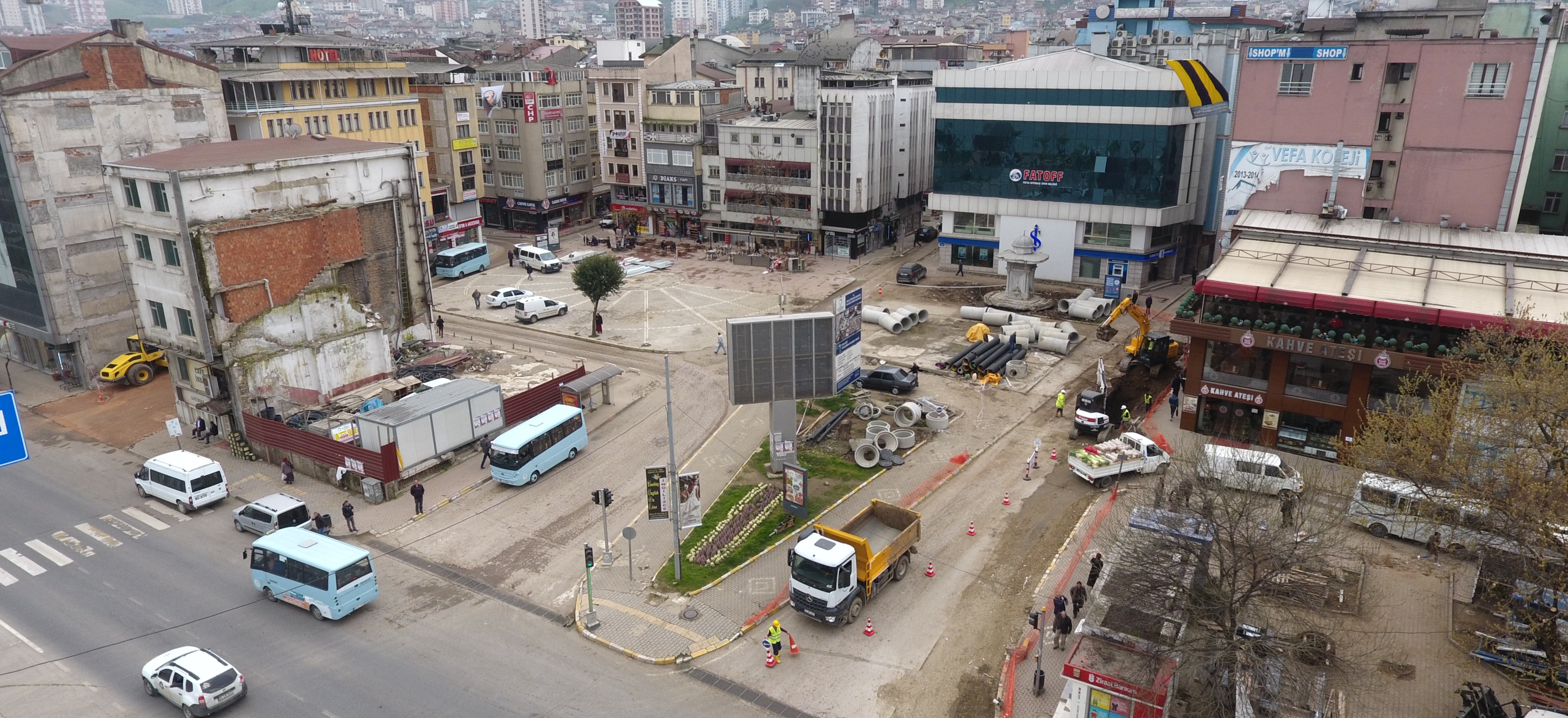 Fatsa Yeni Cumhuriyet Meydanı projesi başladı