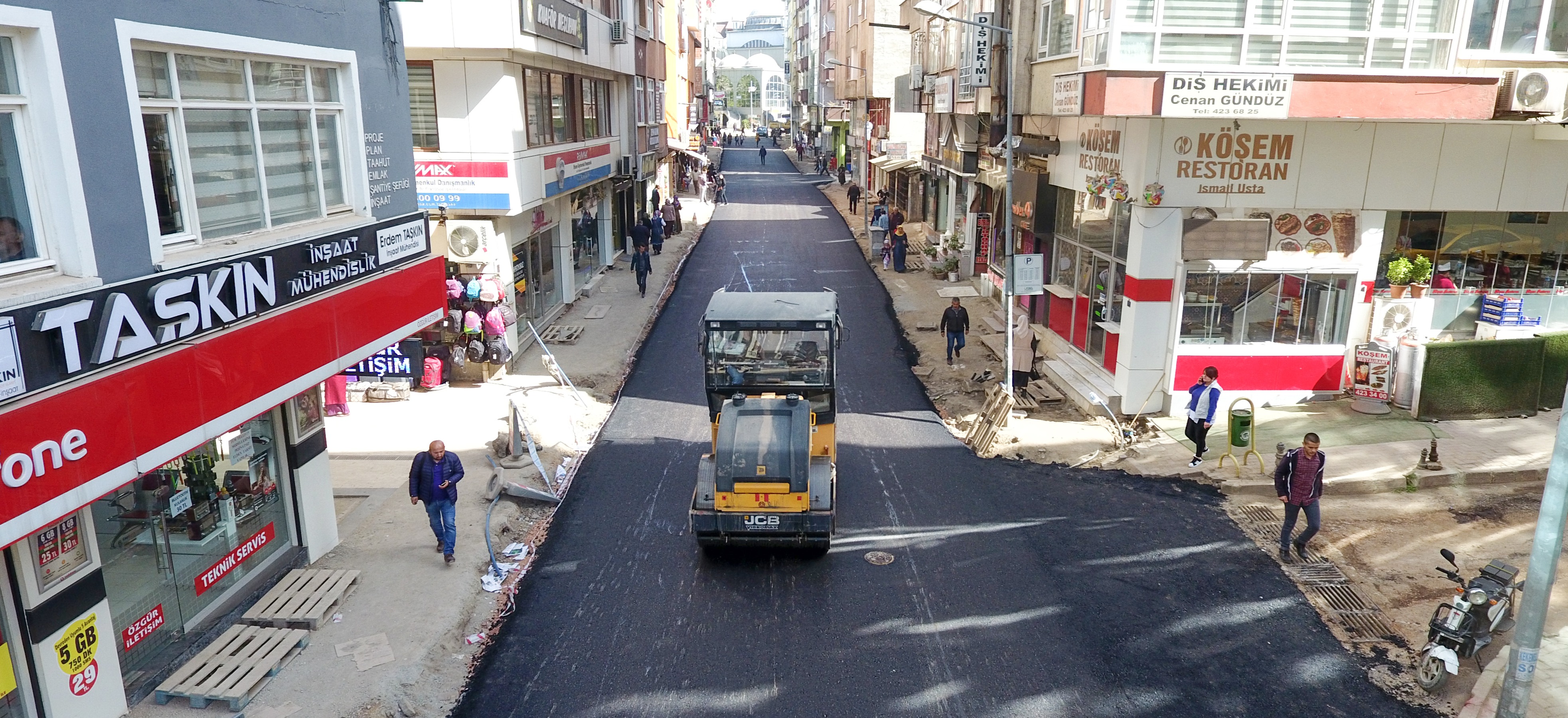 Hacı Hulusibaba Ceddesine Sıcak Asfalt Döküldü