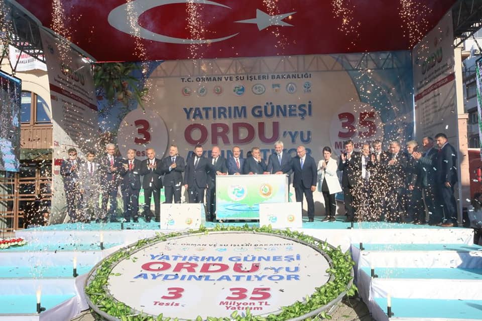 Bakan Eroğlu, Toplu Temel Atma ve Açılış Törenine Katıldı