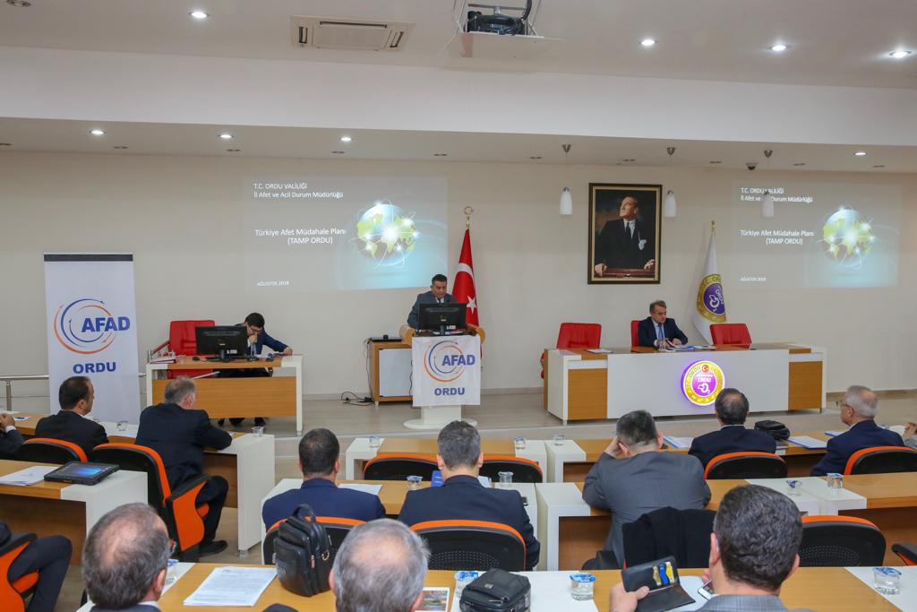Afet Müdahale Planı Masabaşı Tatbikatı Yapıldı
