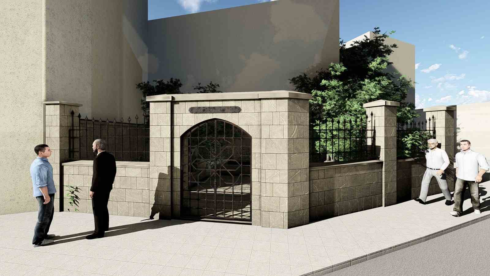 TARİHİ TÜRBENİN RESTORASYONU SÜRÜYOR