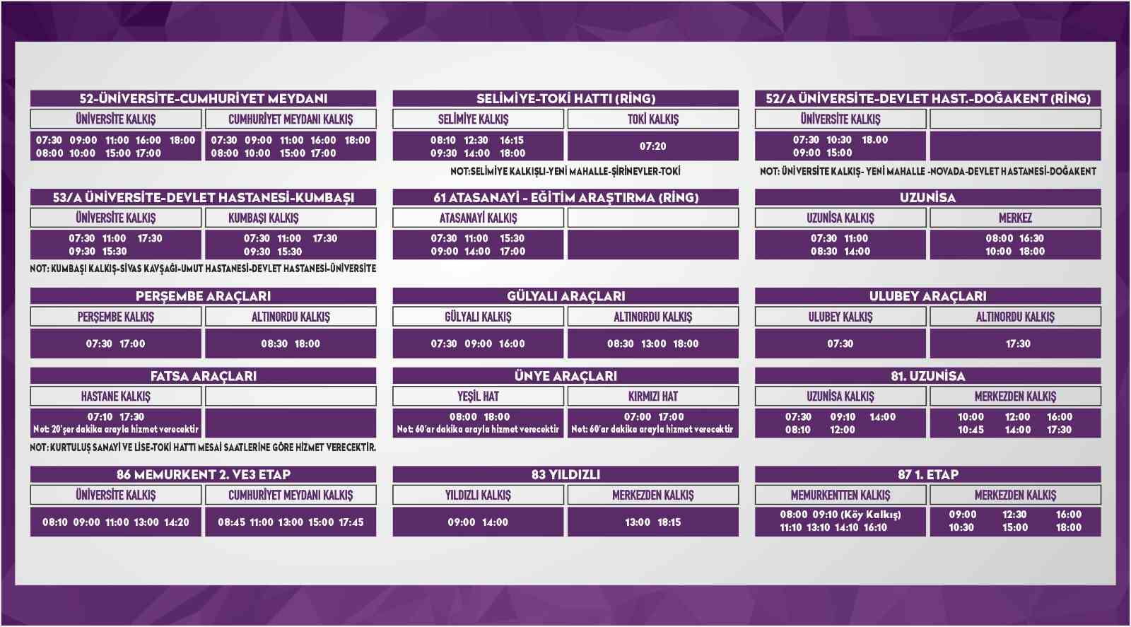 TAM KAPANMADA TOPLU TAŞIMA SAATLERİ YENİDEN DÜZENLENDİ