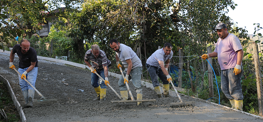 BETON YOL ESKİORDU HALKINI ÇOK SEVİNDİRDİ